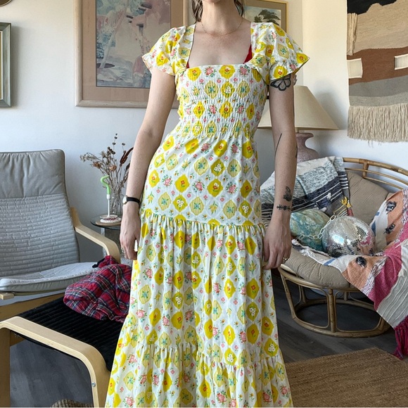 🌼 Handmade Vintage Maxi Dress 🌸 Sz Small - Picture 7 of 10